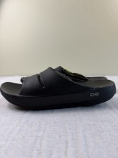Limited OOFOS Men's OOahh Sport Slide Sandal Matte Black M 10 W 12 Brand New