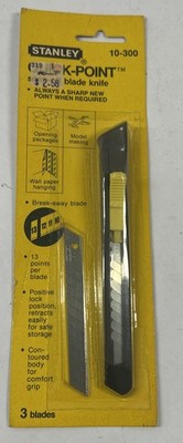 Vintage Stanley 10-300 Quick-Point Snap-Off Blade Utility Knife  USA NOS England