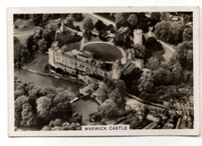 00435 Britain From The Air Senior Service Cigarette Card, Warwick Castle