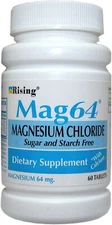 Wonder Laboratories 60 Count Rising Mag64 Magnesium Chloride with Calcium Tab...