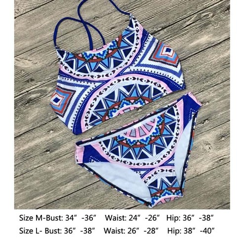 Hochtailliertes Damen-Bikini-Set Badeanzug Push-up gepolstert Monokini Bademode Baden UK - Bild 123 von 143