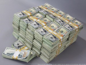 Prop Money 1 000 000 Blue Style Aged Filler Play !   Fake Prop Movie - image is loading prop money 1 000 000 blue style aged