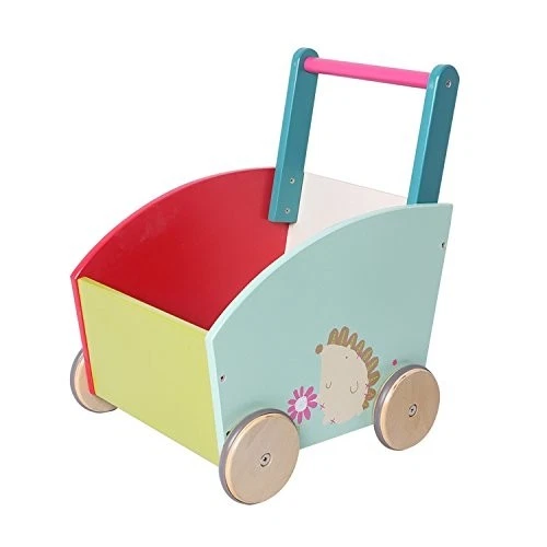 Baby push outlet along walker wooden