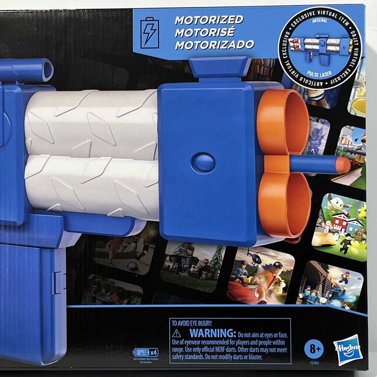 Lançador de Dardos Nerf Roblox Laser Motorizado F2485 Hasbro em