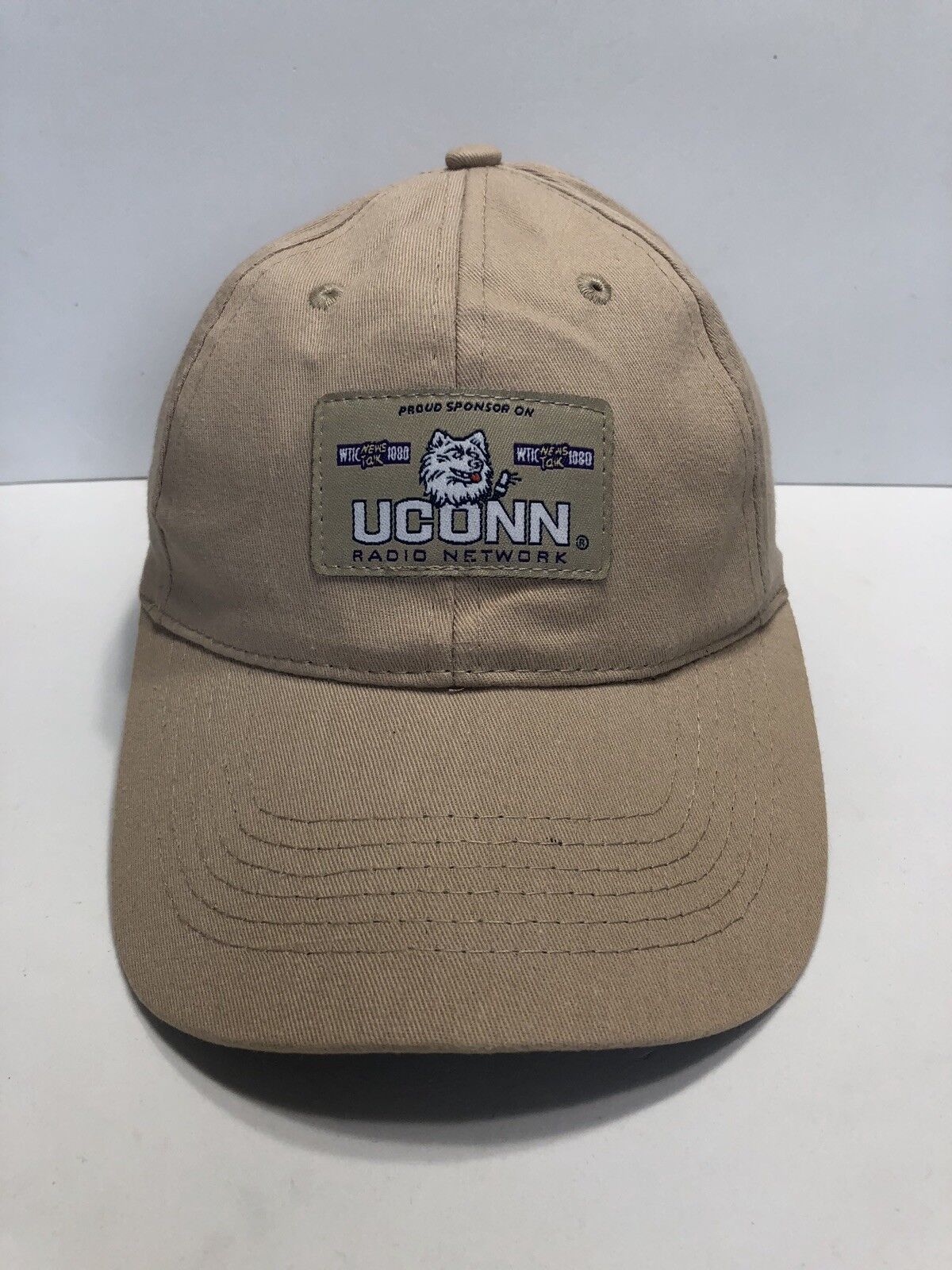 NCAA UCONN Radio Network Cap Hat Adult Adjustable Bud Light Spnsor 100% Cotton