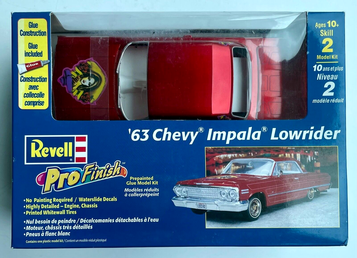 ‘63 CHEVY IMPALA Lowrider レベル　1/25 1963 Chevy Impala Lowrider 1/25 Kit Revell 1999 Pro Finish