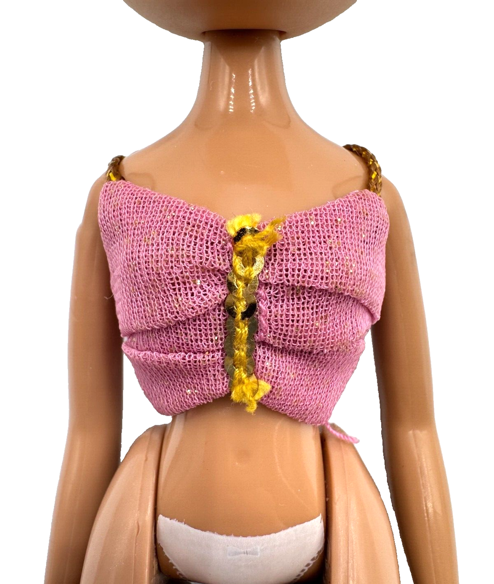 BRATZ DOLL LOT MGA CLOTHING HEAD GAMEZ RINA PINK TANK TOP