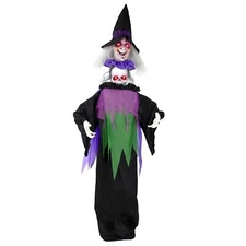 Haunted Hill Farm Lifesize Animatronic Scary Talking Witch with Touch