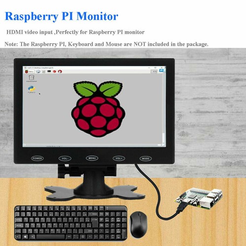US - Portable Monitor 7 inch LCD Display Screen with AV VGA HDMI Input for PC - Picture 9 of 12