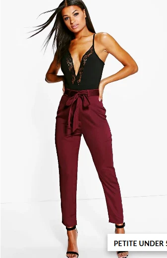 Boohoo satin shop trousers
