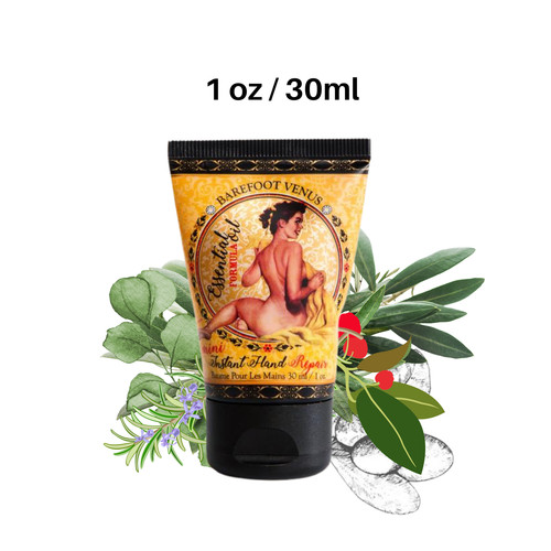 Mini crema reparadora de manos aceite esencial de baño de mostaza Barefoot Venus 1 oz (paquete de 2) - Imagen 3 de 8