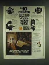 1985 Black & Decker Ad - 7392 Circular Saw, 9411 Band Saw, 7614 Router