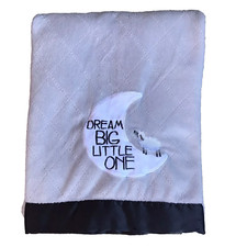 Carters Dream Big Little One Gray White Sherpa Lamb Moon Baby Blanket Lovey
