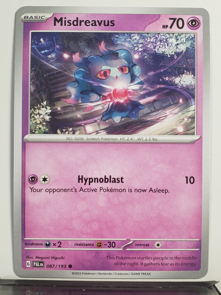 Misdreavus 087/193 NM / M - Paldea Evolved Scarlet Violet Pokemon