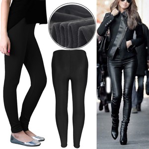 Women-Leggings-Winter-Warm-Luster-Pants-Thick-Velvet-Leather-Leggings-Trousers