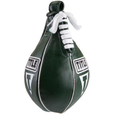 Title Boxing Leather Speed Bag - XXS - Green - (4'' X 7'')