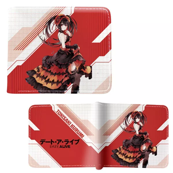 KURUMI TOKISAKI Date a Live 4 in. Bi Fold Wallet (Anime Credit Card  Billfold)