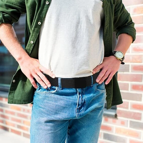 Calça masculina casual militar tática exército ajustável liberação rápida cintos cintura - Imagem 4 de 4