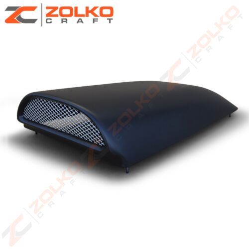 BLACK Bolt On Hood Scoop Fiberglass Air Induction 22 L x 3.5 H - Made in USA