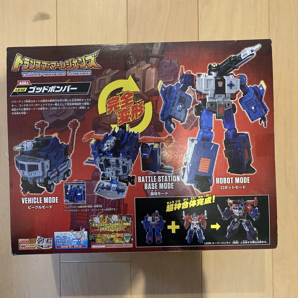 Takara Tomy Transformers Legends LG42 God Bomber Action Figure Robot with Box - Image 2 of 2