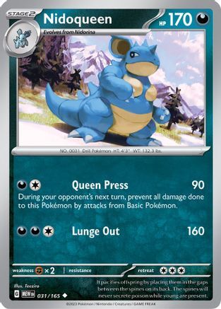 Nidoqueen Pokemon 151 (31/165) - Picture 1 of 1