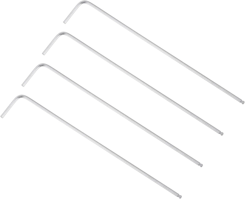 4Pcs 1/16" Ball End Hex Key Wrench, L Shaped Long Arm Allen Wrench for Household - Picture 8 of 12