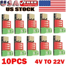 10x USB-C PD Trigger Board Module PD/QC Decoy Board Fast Charge USB Type-C USA