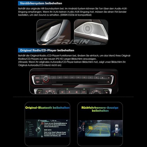 12,3" 8+128GB Android 14 DAB+ CarPlay Navi Autoradio BMW 3er E90 E91 E92 E93 CCC - Bild 16 von 23