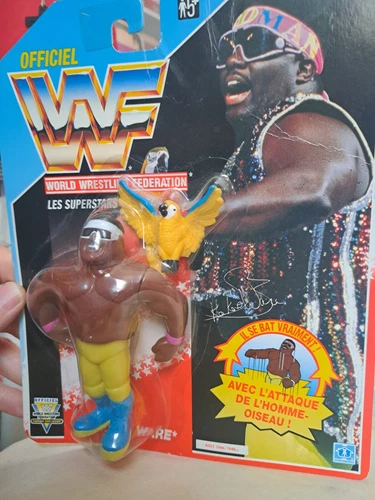 RARE WWF WWE HASBRO KOKO B. WARE BLUE CARD FRENCH ACTION FIGURE