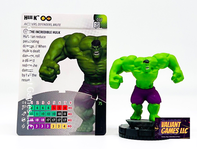 Marvel Heroclix Hulk #017 w/ Card Avengers 60th Anniversary Set | eBay