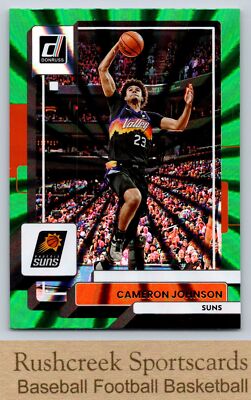 2022 Donruss #137 Cameron Johnson Suns  Holo Laser Green