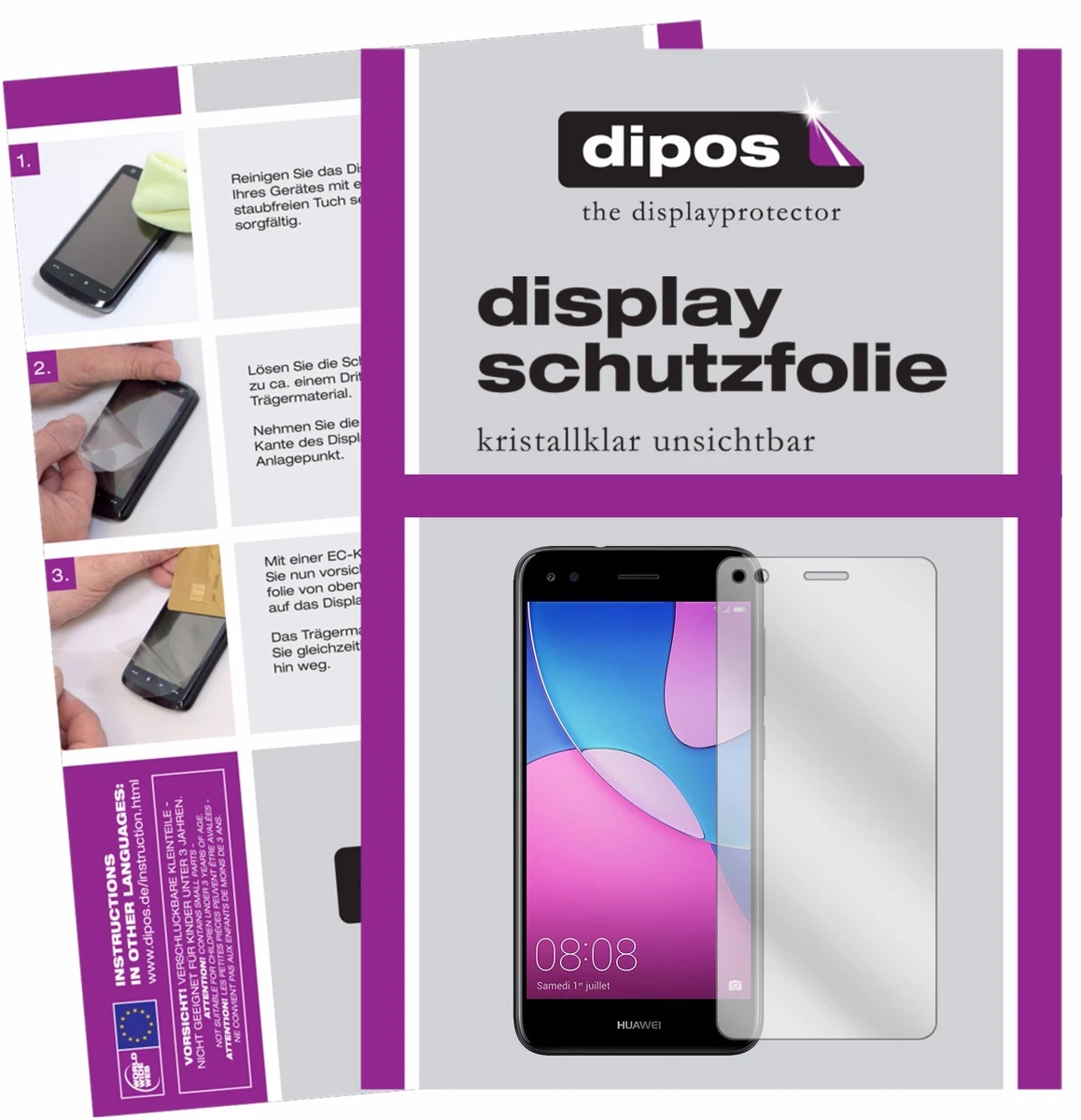 dipos I 2X Protector de Pantalla Mate Compatible con Huawei