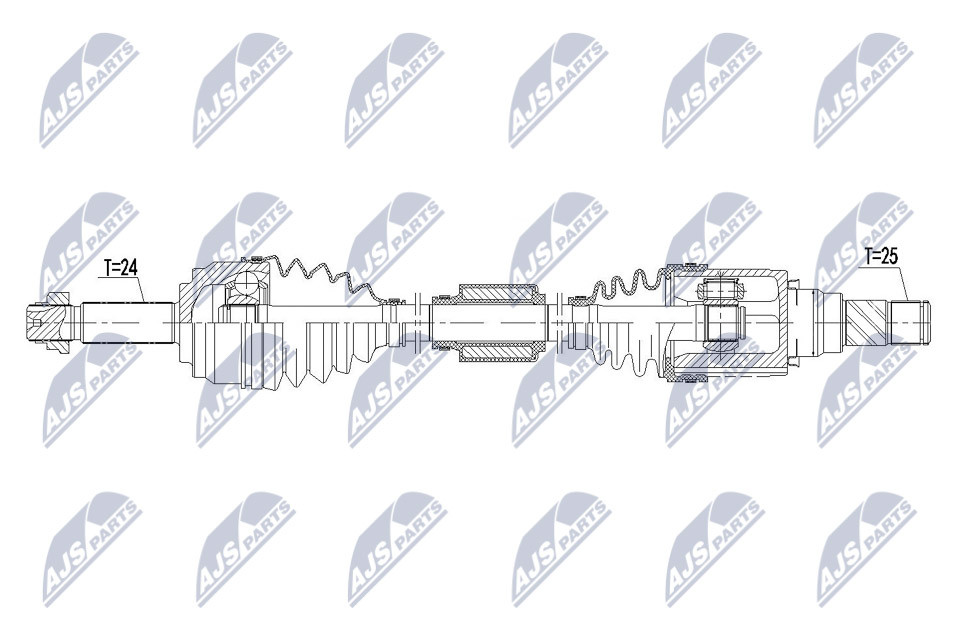 NPW-MS-065 NTY Drive Shaft for MITSUBISHI