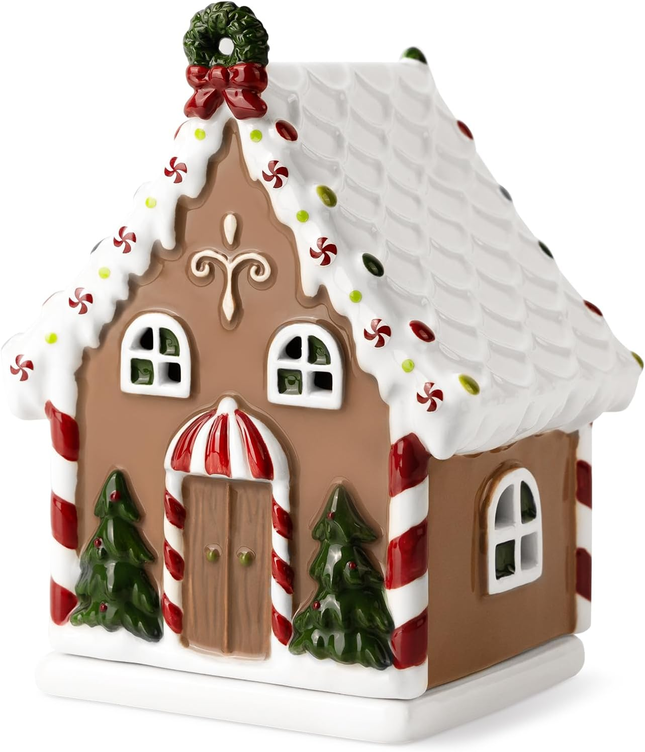 Gingerbread House Electric Wax Melt Warmer Holiday Scented Fragrance Oil Burner-image