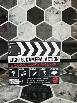 Paladone's Lights, Camera, Action The Ultimate Game for Movie Fans - Brand New