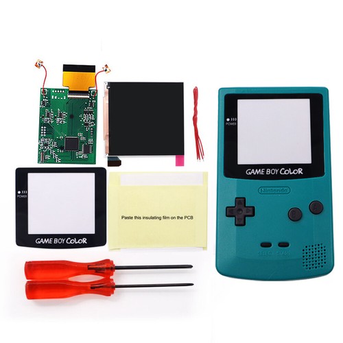 Logo Color Change Q5 IPS Backlight LCD Screen für GameBoy Color - W/Pre-cut Shel - Picture 14 of 34