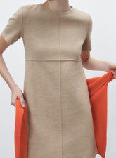NWT ZARA Basic Soft Dress Light Camel Size Large