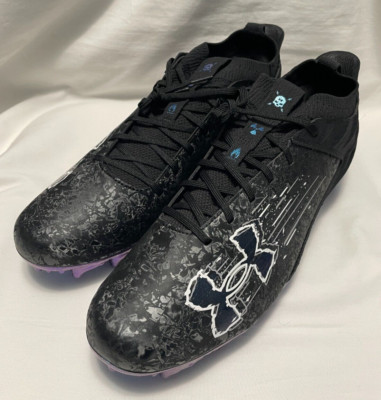 Under armour Blur Smoke Suede 2 Football Cleats Mens 14 Black 3027978 001