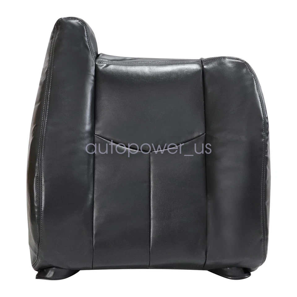 Cubierta de asiento de cuero superior del conductor delantero sin reposabrazos para Chevy Silverado 2003-2007 nueva Foto 2 de 4