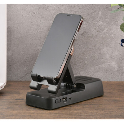 IN Adjustable Desktop Phone Holder Stand with Power Bank Bluetooth  Speaker
