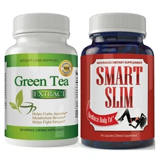 Green Tea Extract Metabolism Booster Capsules Smart Slim Weight Loss Supplement