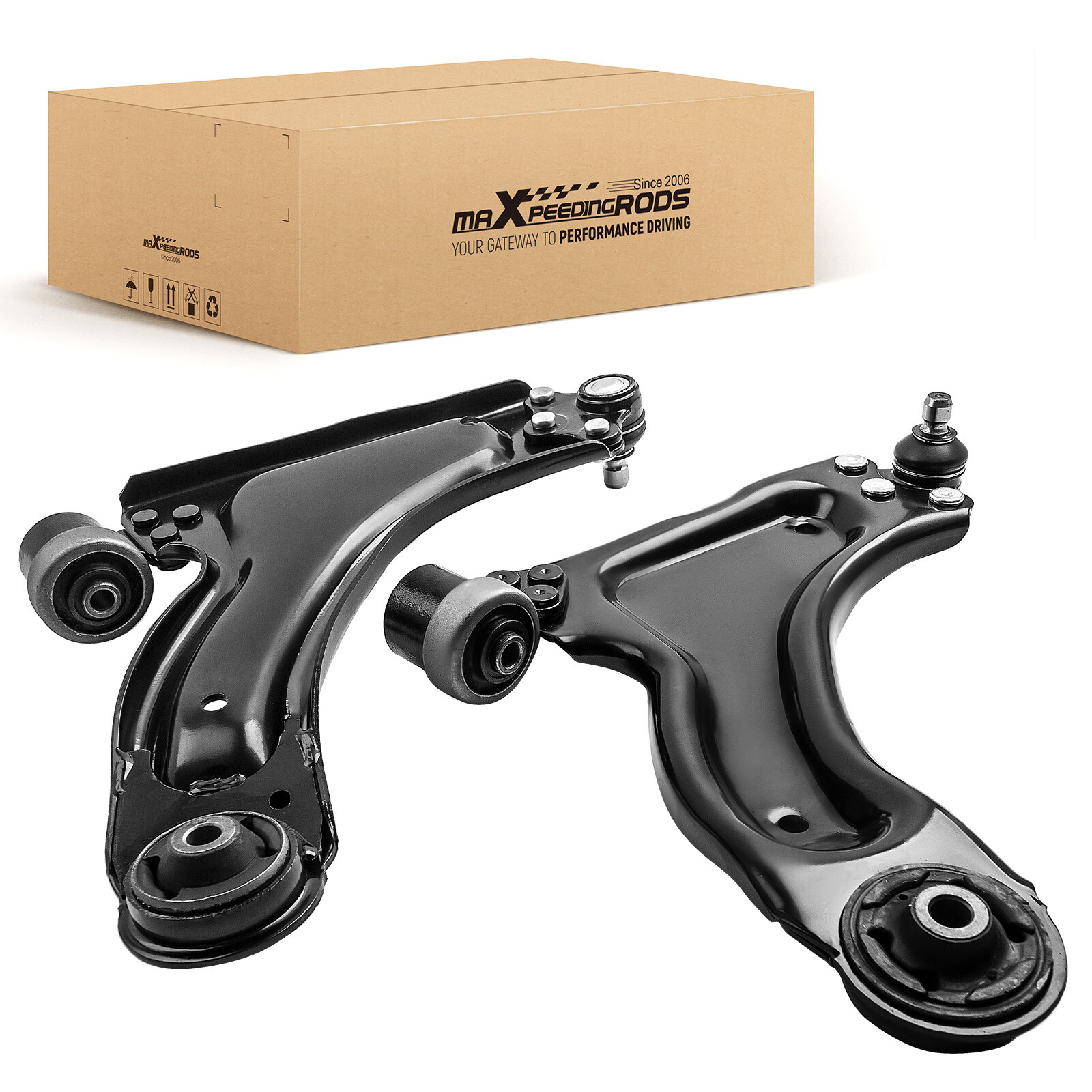 2PCS FRONT WISHBONE CONTROL ARMS FOR OPEL/VAUXHALL CORSA X01 2000-2014 13140039 - Image 4