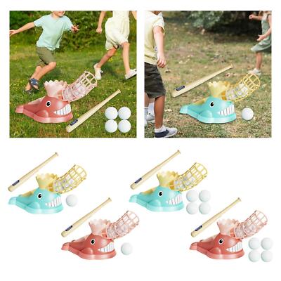 Kinder-Pitching-Maschine, Cartoon, halbautomatisches Baseball-Set für Kinder