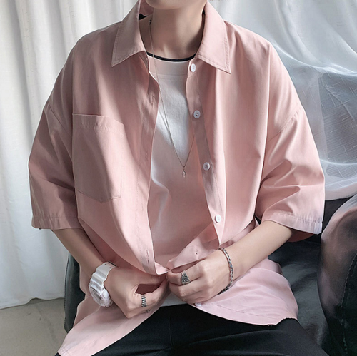 Japanese fashion oversized half-sleeve 