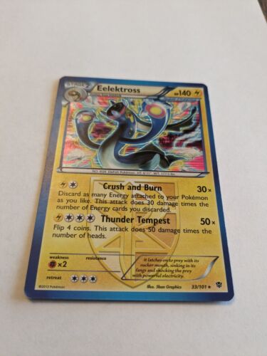 PSA 8 NM-MINT Eelektross 33/101 HOLO RARE BW Plasma Blast Pokemon Card 512 - Picture 2 of 4