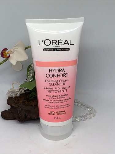 L'oreal Hydra Confort Foaming Cream Cleanser for Dry Sensitive Skin - 6.6 oz-New - Picture 5 of 6