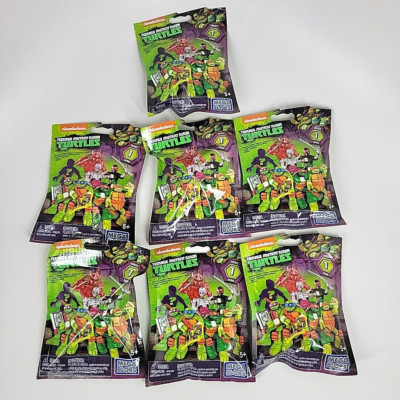 Mega Bloks TMNT Teenage Mutant Ninja Turtle Blind Buildable Figures 7 Packs New