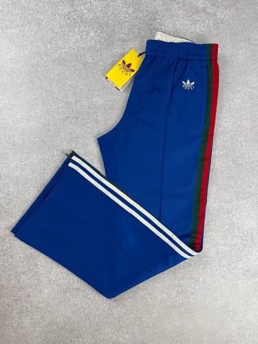 Gucci Adidas Flare Trousers Pants Blue Size M - Picture 2 of 15