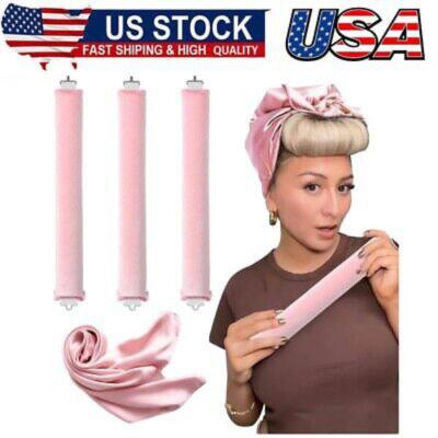 Soft Large Velvet Hair Rollers for Overnight Blowout Curls-Heatless Curling Rod