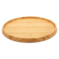 Holz Tablett Ø 35 Cm Braun KüChentablett Serviertablett Holztablett Dekotablett